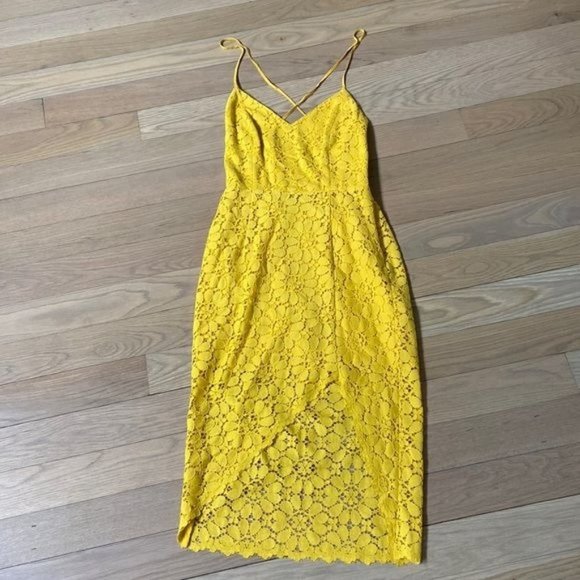 Lovers + Friends Skylight Cocktail Dress in Sunflower - Picture 4 of 7